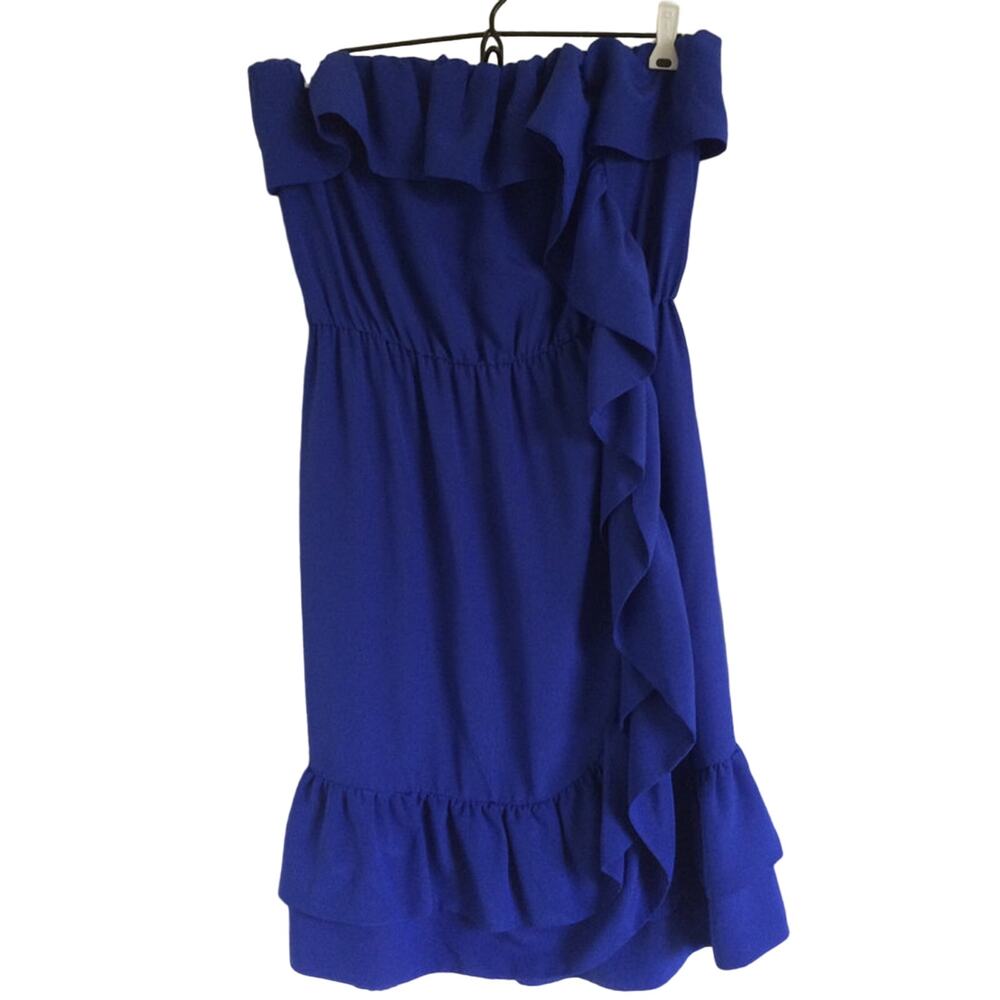Walter Cobalt Strapless Dress